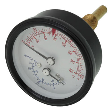 Weil McLain 510-218-097 Temp and Pressure Guage