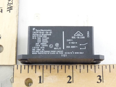 York Controls S1-024-27588-000 24V DPST Relay