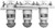 Baldwin 300-MMV3 Three Marine Diesel Fuel Filter/Water Separators Manifolded with Shut-Off Valves