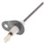 Lau 2049166 7 1/2"Hx4"W 1/2"Br CCW Wheel