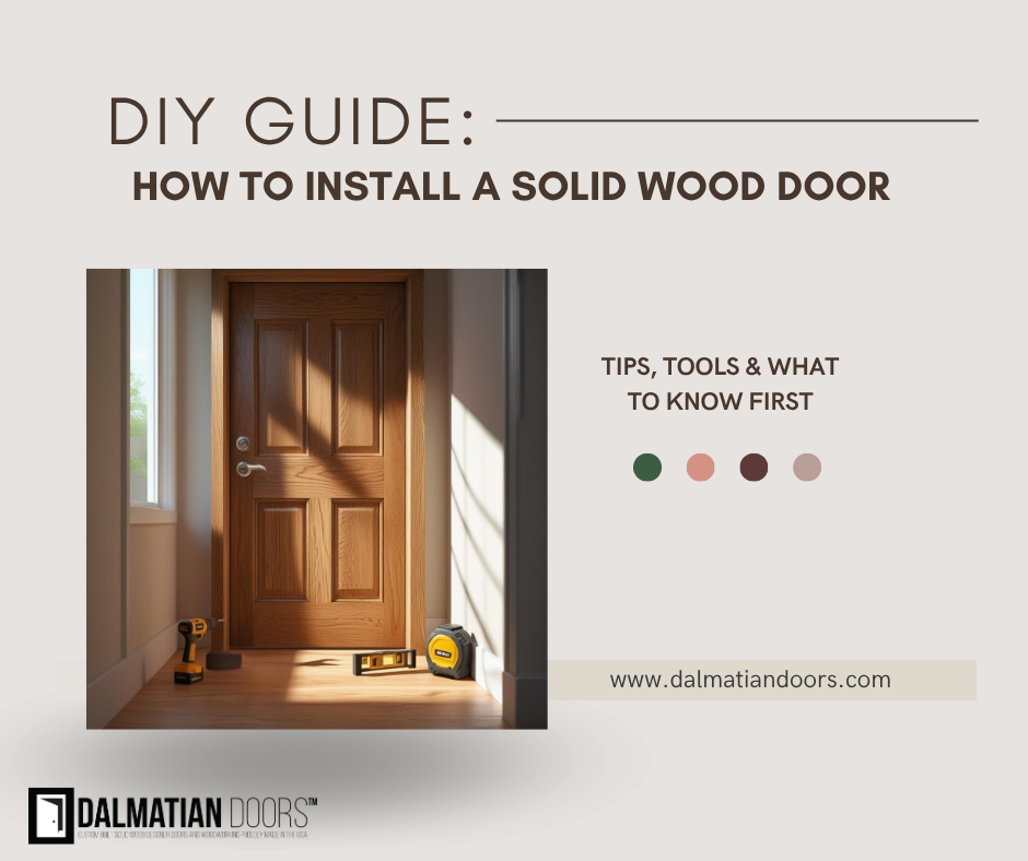How to Install a Solid Wood Door: DIY Guide - DALMATIAN DOORS™ and ...