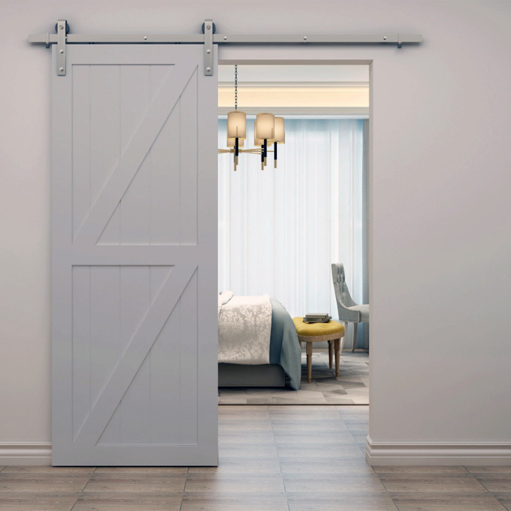 Double Z Brace Wood 2 Panel Barn Door | DALMATIAN DOORS™