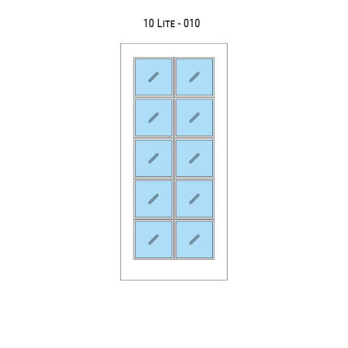 10 Lite Glass Barn Door