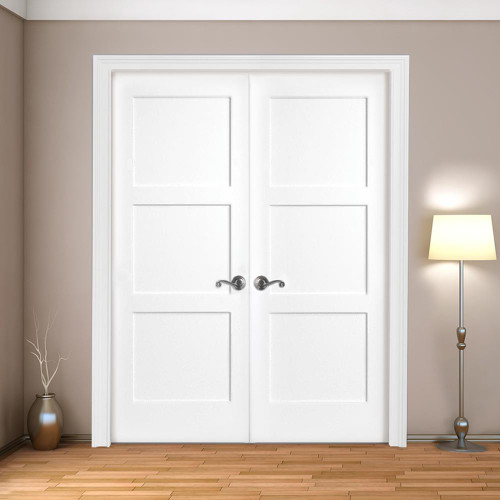 6 Panel French Wood Double Doors DALMATIAN DOORS™