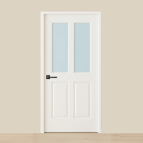 2 Lite Over 2 Wood Panel Door