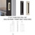 4 Lite Glass Over 1 Wood Panel Bifold Door