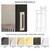 8 Lite Glass Over 1 Wood Panel Bifold Door