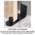Black Adjustable Roller Floor Guide