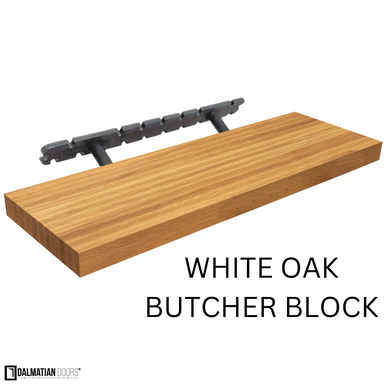 White Oak Butcher Block Floating Shelf