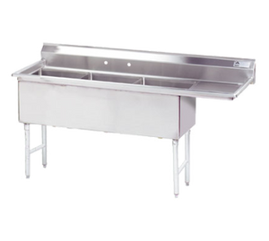 FS-3-2424-24R | 98' | Sink, (3) Three Compartment FS-3-2424-24R | 98' | Sink, (3) Three Compartment