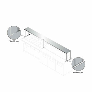CU-18-132 | 132' | Overshelf, Table-Mounted CU-18-132 | 132' | Overshelf, Table-Mounted