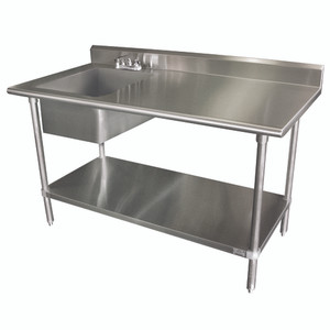 KLAG-11B-305L-X | 60' | Work Table, with Prep Sink(s)
