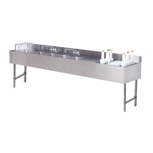 CRC-83C-R | 96' | Underbar Ice Bin/Cocktail Station, Sink Combo CRC-83C-R | 96' | Underbar Ice Bin/Cocktail Station, Sink Combo
