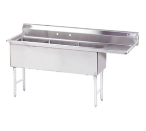 FS-3-3024-30R | 123' | Sink, (3) Three Compartment FS-3-3024-30R | 123' | Sink, (3) Three Compartment