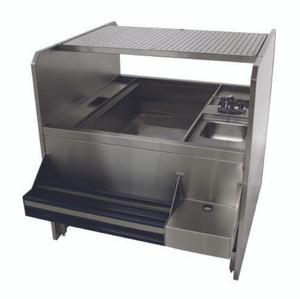 PR-44X42SP-10-R | 44' | Underbar Ice Bin/Cocktail Station, Pass-Thru Combo