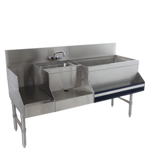 PRU-24-48L | 48' | Underbar Ice Bin/Cocktail Station, Blender Station