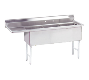 FS-3-2424-24L | 98' | Sink, (3) Three Compartment
