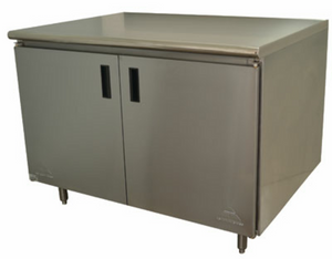 EHB-SS-305M | 60' | Work Table, Cabinet Base Hinged Doors EHB-SS-305M | 60' | Work Table, Cabinet Base Hinged Doors