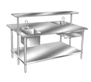 SS-488 | 96' | Work Table,  85 - 96, Stainless Steel Top