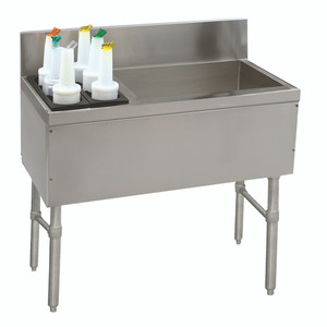PRC-19-48R | 48' | Underbar Ice Bin/Cocktail Station, Bottle Well Bin