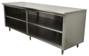 EEB-SS-307M-X | 84' | Work Table, Cabinet Base Open Front EEB-SS-307M-X | 84' | Work Table, Cabinet Base Open Front