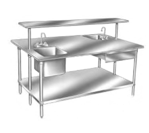 TSS-485 | 60' | Work Table, 54 - 62, Stainless Steel Top TSS-485 | 60' | Work Table, 54 - 62, Stainless Steel Top