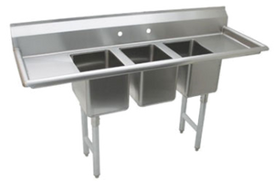 K7-CS-21 | 58' | Sink, (3) Three Compartment K7-CS-21 | 58' | Sink, (3) Three Compartment