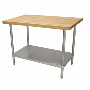 H2S-245 | 60' | Work Table, Wood Top