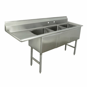 FC-3-2424-24L | 98' | Sink, (3) Three Compartment FC-3-2424-24L | 98' | Sink, (3) Three Compartment