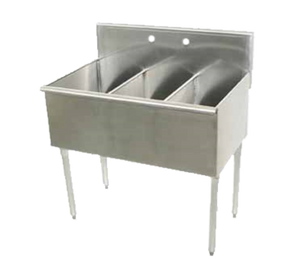 6-3-48-X | 48' | Sink, (3) Three Compartment 6-3-48-X | 48' | Sink, (3) Three Compartment