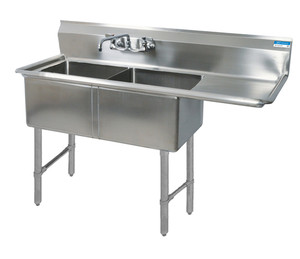 BKS6-2-24-14-24RS | 76' | Sink, (2) Two Compartment BKS6-2-24-14-24RS | 76' | Sink, (2) Two Compartment