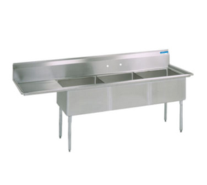 BKS-3-18-12-18LS | 74' | Sink, (3) Three Compartment BKS-3-18-12-18LS | 74' | Sink, (3) Three Compartment