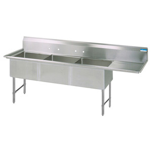 BKS6-3-24-14-24RS | 100' | Sink, (3) Three Compartment BKS6-3-24-14-24RS | 100' | Sink, (3) Three Compartment