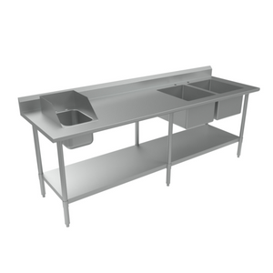 BKPT-2-3096S-R | 96' | Work Table, with Prep Sink(s) BKPT-2-3096S-R | 96' | Work Table, with Prep Sink(s)