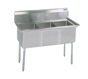 BKS-3-15-14 | 50' | Sink, (3) Three Compartment BKS-3-15-14 | 50' | Sink, (3) Three Compartment
