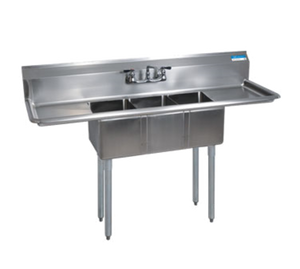 BKS-3-1220-12-12T | 60' | Sink, (3) Three Compartment BKS-3-1220-12-12T | 60' | Sink, (3) Three Compartment