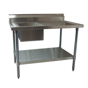 BKMPT-3072G-L | 72' | Work Table, with Prep Sink(s) BKMPT-3072G-L | 72' | Work Table, with Prep Sink(s)