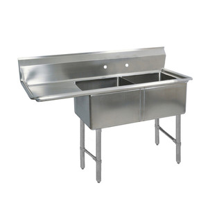 BKS-2-24-14-24LS | 74' | Sink, (2) Two Compartment BKS-2-24-14-24LS | 74' | Sink, (2) Two Compartment