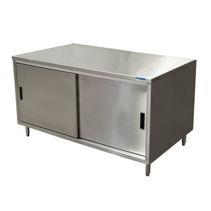 CST-3048S2 | 48' | Work Table, Cabinet Base Sliding Doors