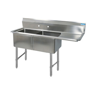 BKS-2-24-14-24RS | 74' | Sink, (2) Two Compartment BKS-2-24-14-24RS | 74' | Sink, (2) Two Compartment