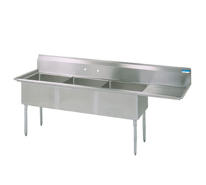 BKS-3-15-14-15RS | 62' | Sink, (3) Three Compartment BKS-3-15-14-15RS | 62' | Sink, (3) Three Compartment
