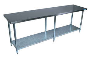 QVT-9624 | 96' | Work Table,  85 - 96, Stainless Steel Top