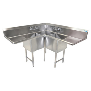 BKCS-3-18-14-18T | 57' | Sink, Corner, Compartment BKCS-3-18-14-18T | 57' | Sink, Corner, Compartment