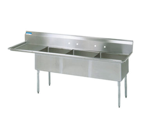 BKS-3-24-14-24L | 98' | Sink, (3) Three Compartment BKS-3-24-14-24L | 98' | Sink, (3) Three Compartment