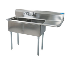 BKS-2-1620-12-18R | 52' | Sink, (2) Two Compartment