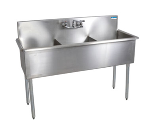 BK8BS-3-1221-12 | 39' | Sink, (3) Three Compartment BK8BS-3-1221-12 | 39' | Sink, (3) Three Compartment