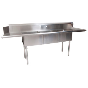 BKSDT-3-20-12-20RSPG | 100' | Dishtable, with Potsinks BKSDT-3-20-12-20RSPG | 100' | Dishtable, with Potsinks
