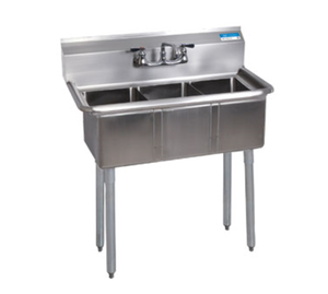 BKS-3-1014-10 | 35' | Sink, (3) Three Compartment BKS-3-1014-10 | 35' | Sink, (3) Three Compartment