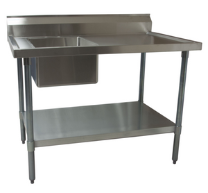 BKMPT-3072S-LHD | 72' | Work Table, with Prep Sink(s)