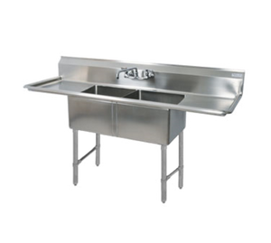 BKS-2-24-14-24T | 96' | Sink, (2) Two Compartment BKS-2-24-14-24T | 96' | Sink, (2) Two Compartment